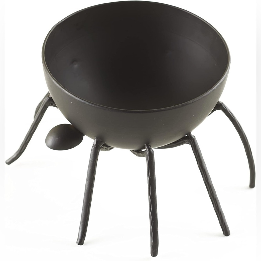 Black metal Spider Bowl
